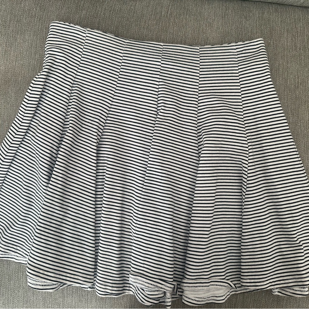 Striped Black and White Women's Skirt